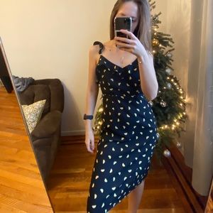 Forever 21 lemon midi dress